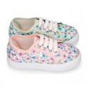 BUTTERFLY cotton canvas design tennis shoes for kids .