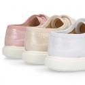 METAL Canvas Girl Sneaker laceless in pastel colors.