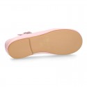 Girl T-Strap Mary Jane shoes in EXTRA SOFT leather in pastel colors.