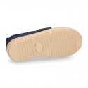 POINTS design Canvas kids Moccasin shoes espadrille style with elastic band.