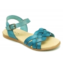 Cowhide leather Braided sandal shoes for toddler girls.