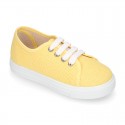 LINEN canvas kids Sneaker shoes.