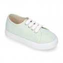 LINEN canvas kids Sneaker shoes.