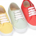 LINEN canvas kids Sneaker shoes.