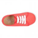 LINEN canvas kids Sneaker shoes.