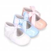 Peuter Eerste Stap Schoenen Pasgeboren Prinses Doopschoenen Schoenen Meisjesschoenen Mary Janes Baby Meisje Leder mocassin Meisje Wieg Schoenen Baby Meisje Mary Jane Schoenen &Crown Set 
