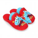 DINOS print Terry cloth Home shoes with elastic strap.