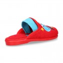 DINOS print Terry cloth Home shoes with elastic strap.