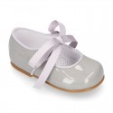 Classic Little Mary Janes angel style in patent leather and pastel colors.