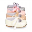 Classic Little Mary Janes angel style in patent leather and pastel colors.