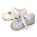 Classic Little Mary Janes angel style in patent leather and pastel colors.