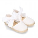 LINEN canvas espadrille shoes in fashion colors.