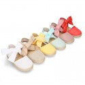 LINEN canvas espadrille shoes in fashion colors.