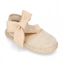 LINEN canvas espadrille shoes in fashion colors.