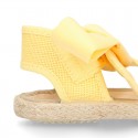 LINEN canvas espadrille shoes in fashion colors.