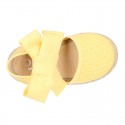 LINEN canvas espadrille shoes in fashion colors.