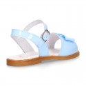 Patent Leather Girl Sandal shoes with SHOEMAKER BOW.