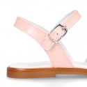 Patent Leather Girl Sandal shoes with SHOEMAKER BOW.