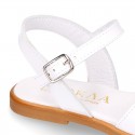 Patent Leather Girl Sandal shoes with SHOEMAKER BOW.