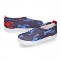 NEOPRENE fabric kids Sneaker shoes for beach and pool use with LOBSTERS design.