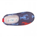 NEOPRENE fabric kids Sneaker shoes for beach and pool use with LOBSTERS design.