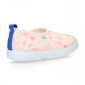 NEOPRENE fabric kids Sneaker shoes for beach and pool use with SHELLS design.