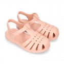 Classic Kids jelly shoes for Beach and Pool use in SOLID colors with CLIP PRESS closure.