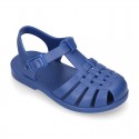 Classic Kids jelly shoes for Beach and Pool use in SOLID colors with CLIP PRESS closure.