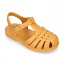 Classic Kids jelly shoes for Beach and Pool use in SOLID colors with CLIP PRESS closure.