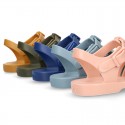 Classic Kids jelly shoes for Beach and Pool use in SOLID colors with CLIP PRESS closure.