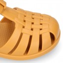 Classic Kids jelly shoes for Beach and Pool use in SOLID colors with CLIP PRESS closure.