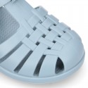 Classic Kids jelly shoes for Beach and Pool use in SOLID colors with CLIP PRESS closure.