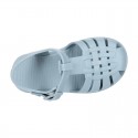 Classic Kids jelly shoes for Beach and Pool use in SOLID colors with CLIP PRESS closure.