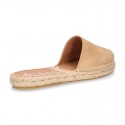 New suede leather CLOG style espadrille shoes.