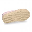 BEACH design cotton canvas Kids Sneaker style espadrille shoes.