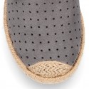 THOUSAND POINTS design Canvas Kids Espadrille shoes Laces up style.