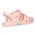 Women classic jelly shoes sandal style for the Beach and Pool in MAKEUP PINK color.