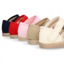 Baby canvas espadrille sandal with FLOWER design.