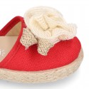 Baby canvas espadrille sandal with FLOWER design.