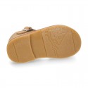 SOFT SUEDE leather kids Sandal shoes crossed straps design with SUPER FLEXIBLE soles.