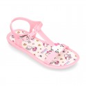 Girl Jelly shoes sandal style with HELLO KITTY design.