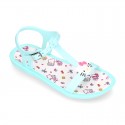 Girl Jelly shoes sandal style with HELLO KITTY design.