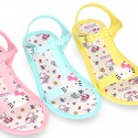 Girl Jelly shoes sandal style with HELLO KITTY design.