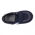 Cotton Canvas Boat shoes laceless.