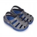 Kids jelly shoes with OLA COMBI CLOG design for beach and pool use.