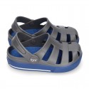 Kids jelly shoes with OLA COMBI CLOG design for beach and pool use.