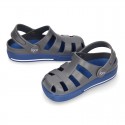 Kids jelly shoes with OLA COMBI CLOG design for beach and pool use.