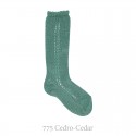 PERLE SIDE OPENWORK KNEE-HIGH SOCKS BY CONDOR.