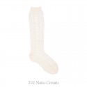 COTTON OPENWORK KNEE-HIGH SOCKS BY CONDOR.