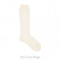 COTTON OPENWORK KNEE-HIGH SOCKS BY CONDOR.